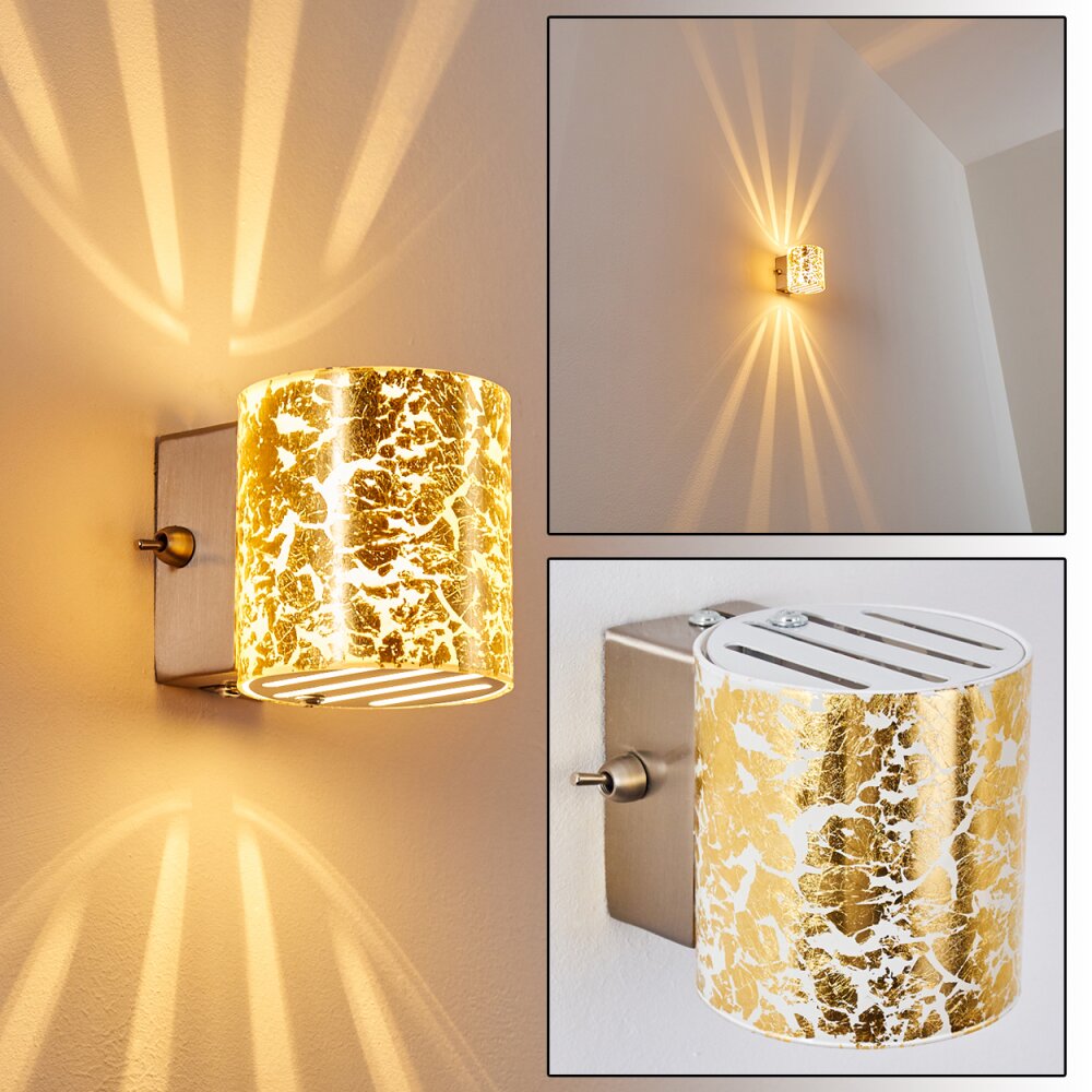 Bamako Lampa ścienna Nikiel matowy, 1-punktowy main product photo