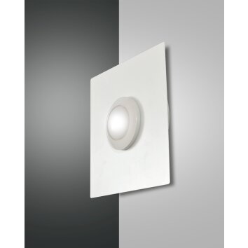 Fabas Luce Swan Lampa ścienna LED Biały, 1-punktowy