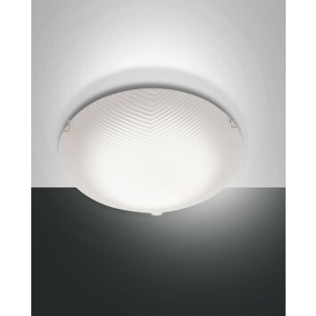 Fabas Luce Gera Lampa Sufitowa LED Biały, 1-punktowy