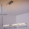 CARMACKS Lampa wisząca LED Chrom, 4-punktowe