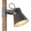 Lampa Stojąca Brilliant Plow Ciemne drewno, Czarny, 2-punktowe