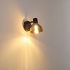 Lampa ścienna Tyksov Czarny, 1-punktowy