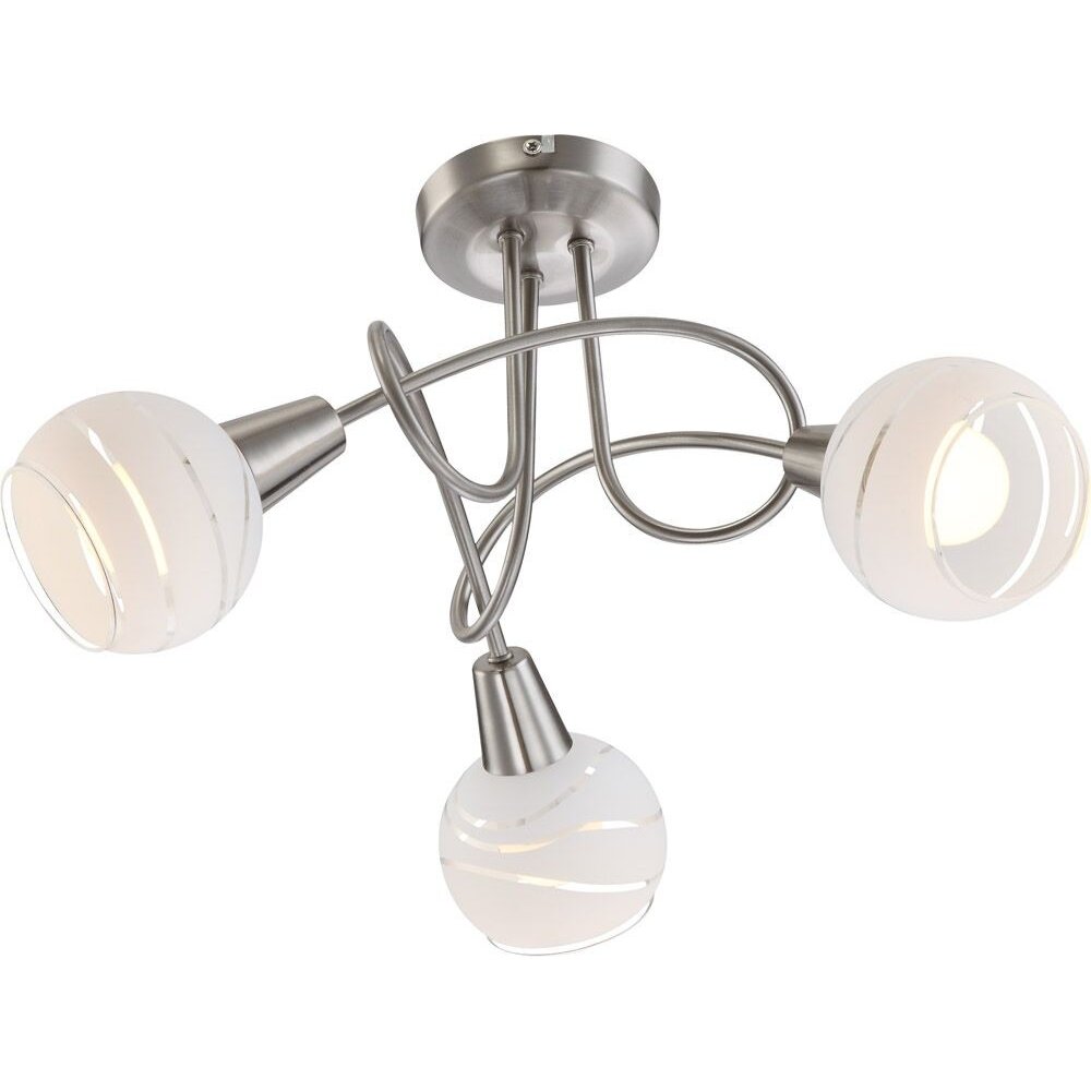 Globo Lampa sufitowa Nikiel matowy, 3-punktowe main product photo