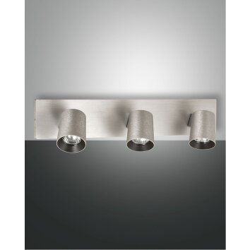 Fabas Luce Modo Lampa Sufitowa Aluminium, 3-punktowe
