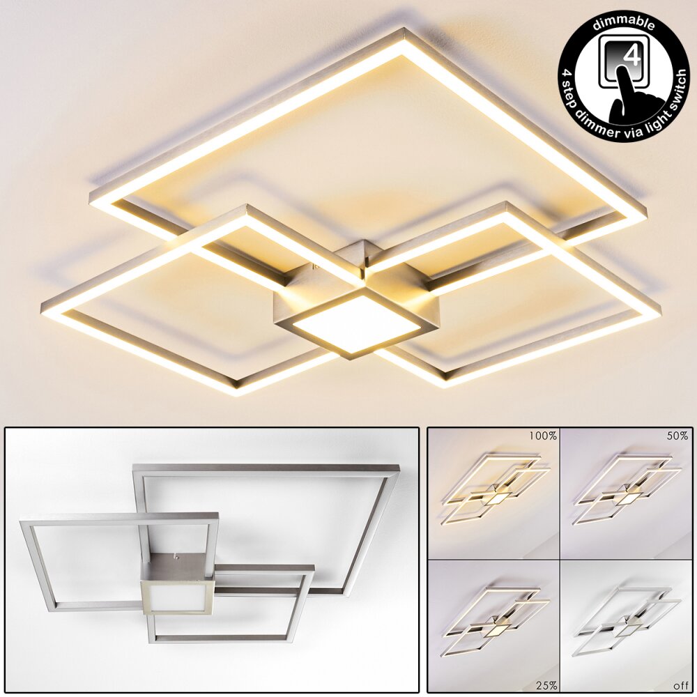 Narpes Lampa Sufitowa LED Nikiel matowy, 1-punktowy main product photo