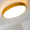 Sora Wood Lampa sufitowa LED Jasne drewno, Biały, 1-punktowy