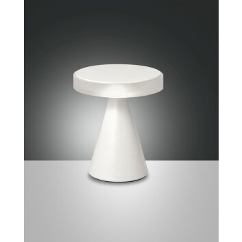 Fabas Luce Neutra Lampa stołowa LED Biały, 1-punktowy