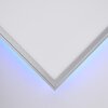 Brilliant Alissa panel LED Srebrny, 1-punktowy, Zdalne sterowanie, Zmieniacz kolorów