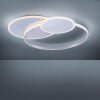 Paul Neuhaus EMILIO Lampa Sufitowa LED Srebrny, 1-punktowy, Zdalne sterowanie