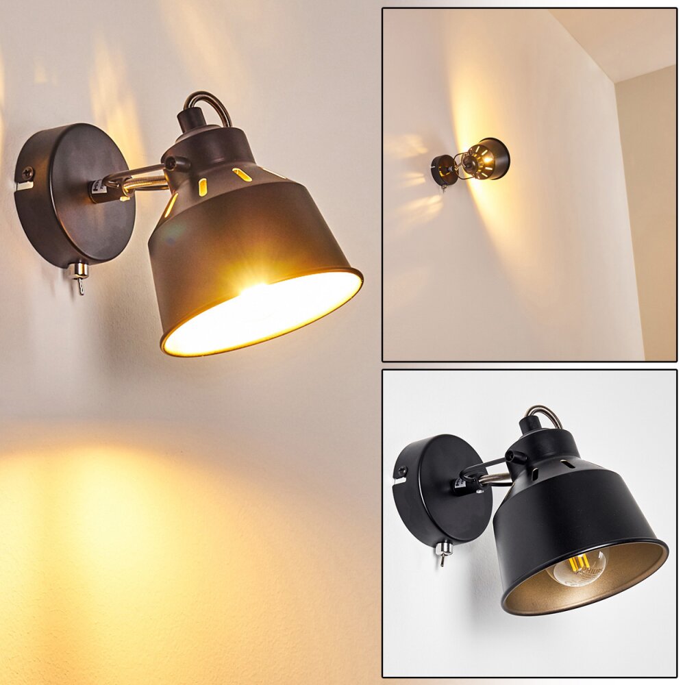Safari Lampa ścienna Czarny, 1-punktowy main product photo