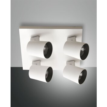 Fabas Luce Modo Lampa Sufitowa Biały, 4-punktowe