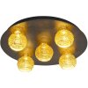 Holländer CARILLON Lampa Sufitowa LED Brązowy, Złoty, Czarny, 5-punktowe