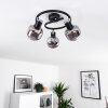 Lexington Lampa Sufitowa Chrom, Czarny, 3-punktowe