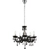 Globo Cuimbra II żyrandol Czarny, 5-punktowe
