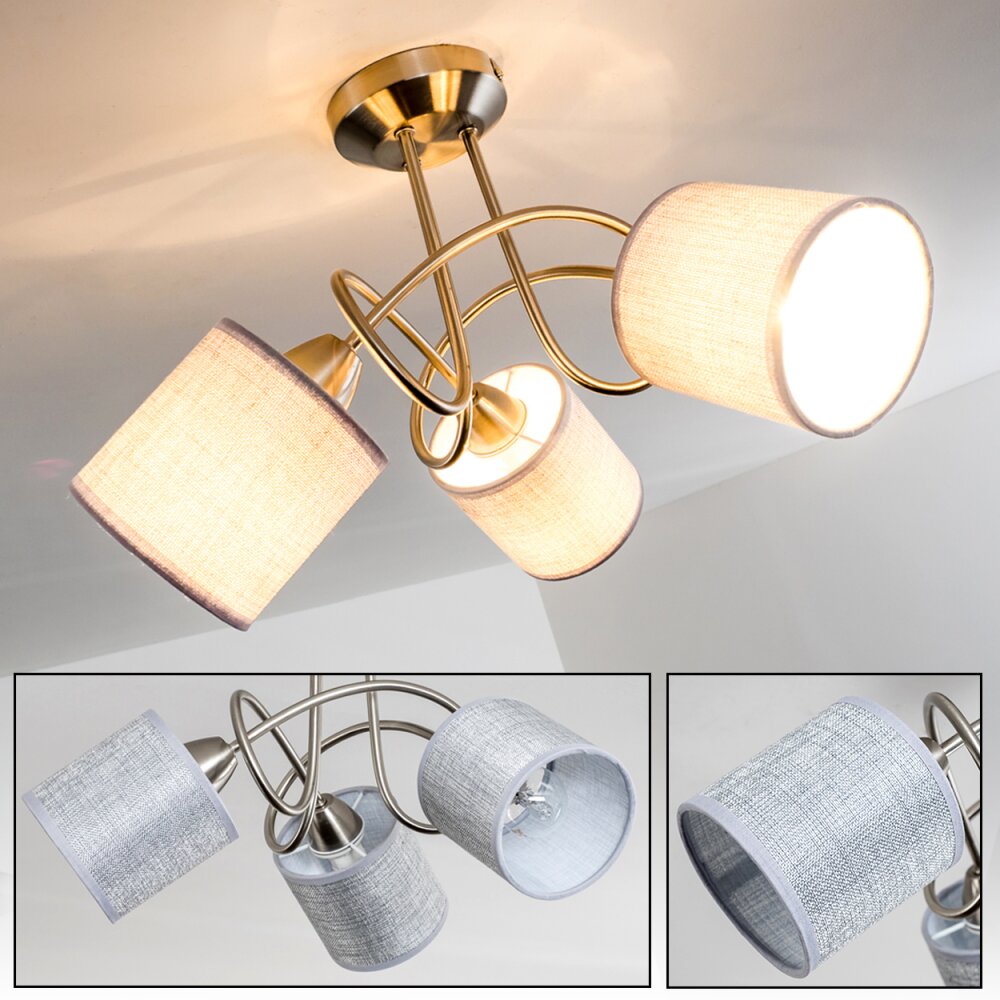 Stai Lampa Sufitowa Nikiel matowy, 3-punktowe main product photo