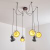 Hora Lampa Wisząca Srebrny, 6-punktowe