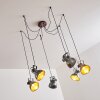 Hora Lampa Wisząca Srebrny, 6-punktowe
