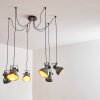 Hora Lampa Wisząca Srebrny, 6-punktowe