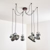 Hora Lampa Wisząca Srebrny, 6-punktowe