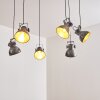 Hora Lampa Wisząca Srebrny, 6-punktowe