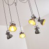Hora Lampa Wisząca Srebrny, 6-punktowe