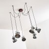 Hora Lampa Wisząca Srebrny, 6-punktowe
