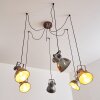 Hora Lampa Wisząca Srebrny, 6-punktowe