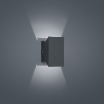 Helestra Free Zewnętrzny kinkiet LED Szary, 1-punktowy